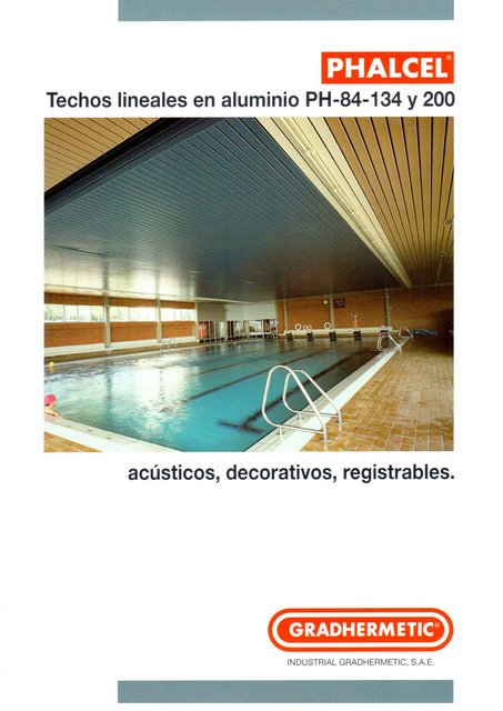 Techos de aluminio PH-84-134 y 200 - Persianas Berlinés Techos de aluminio PH-84-134 y 200 - Persianas Berlinés