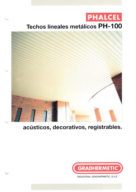 Techos de aluminio PH-100 - Persianas Berlin