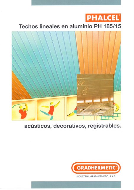 Techos de aluminio PH-185/15 - Persianas Berlinés Techos de aluminio PH-185/15 - Persianas Berlinés